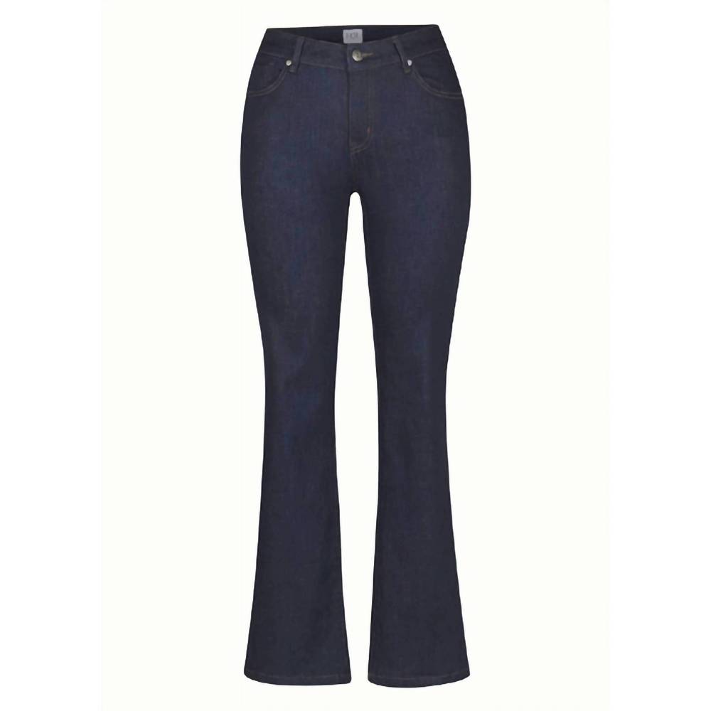 NEW EQL women's in motion bootcut jean in dark rinse